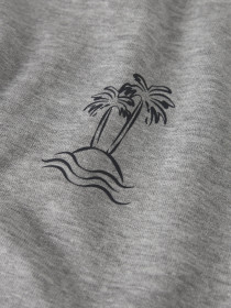 NAME IT Sweatshirt Vasse Grey Melange Palm